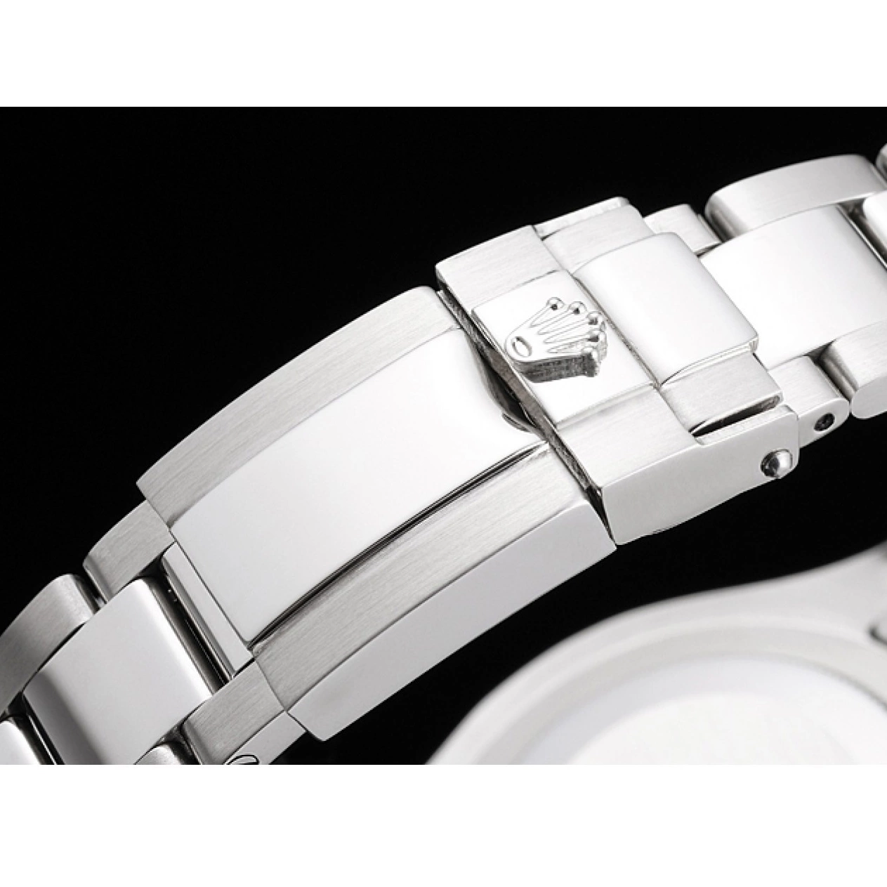 AAA replica watch Dial Case And Bracelet Rolex Steel White Staniless Swiss Yacht-Master 0803